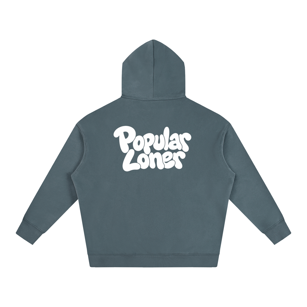 "Popular Loner" Oversize Fleeced Hoodie