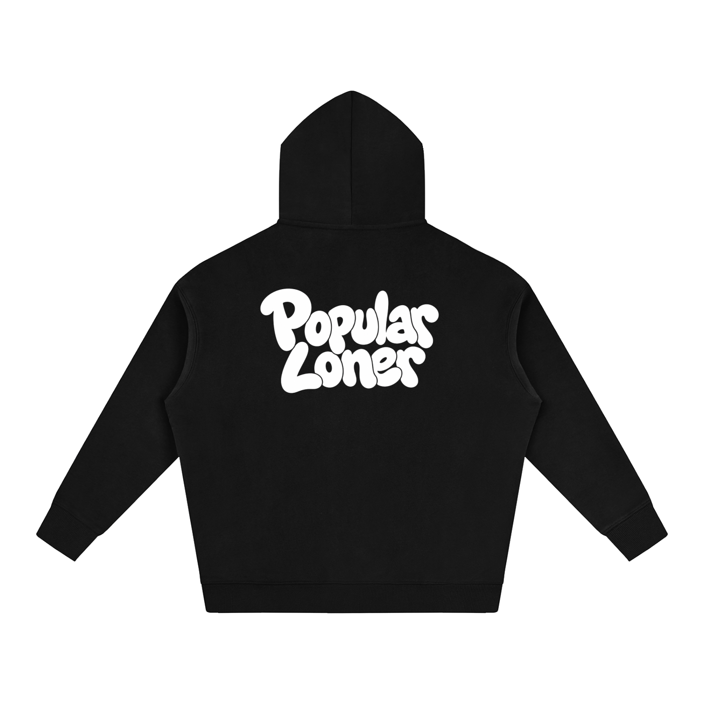 "Popular Loner" Oversize Fleeced Hoodie